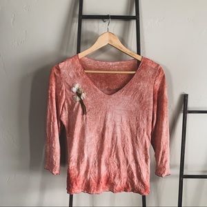 Vintage Y2K Sheer Crinkle Blouse